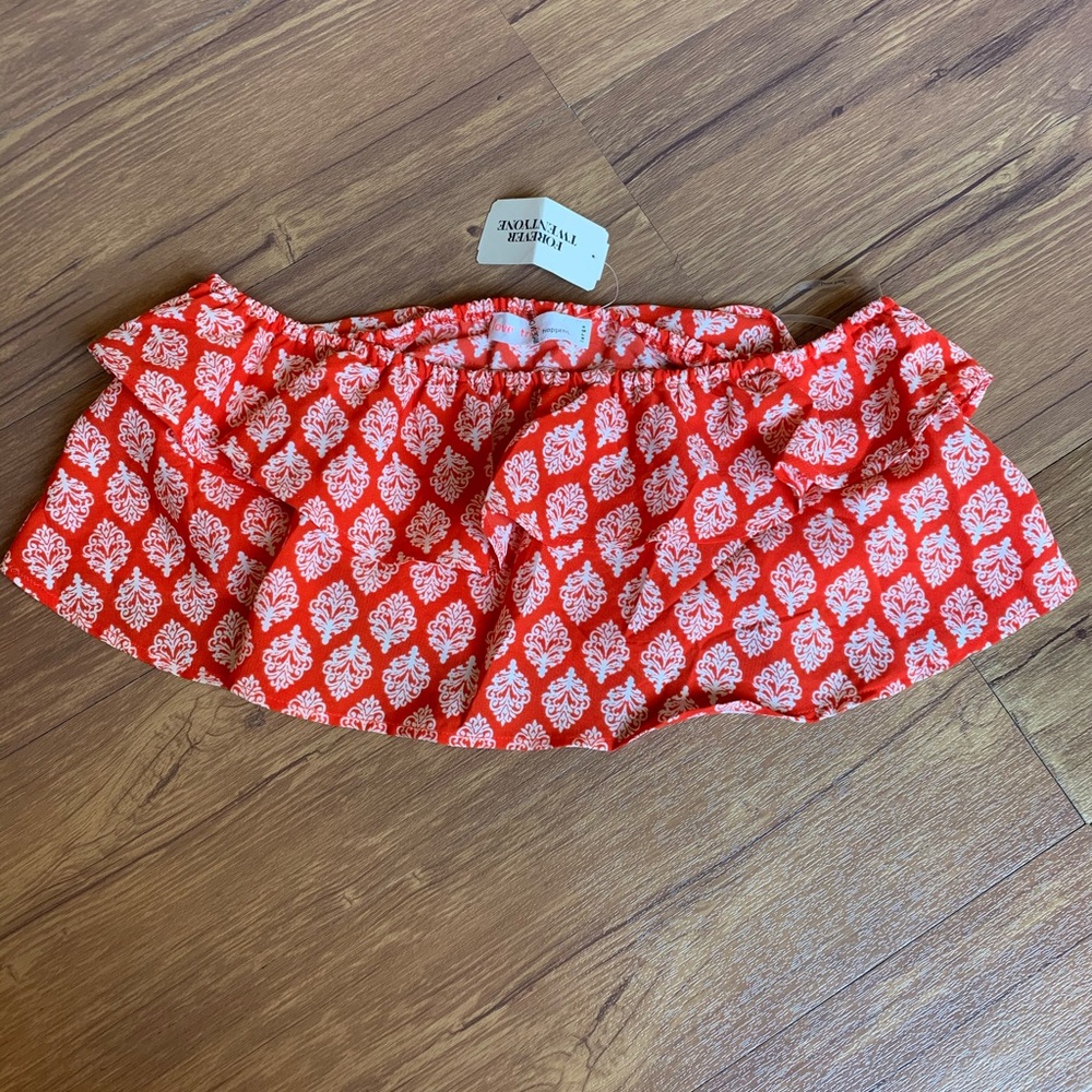 9/$35 Forever21 Crop Top Red sz L